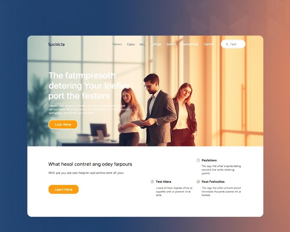 landing page
