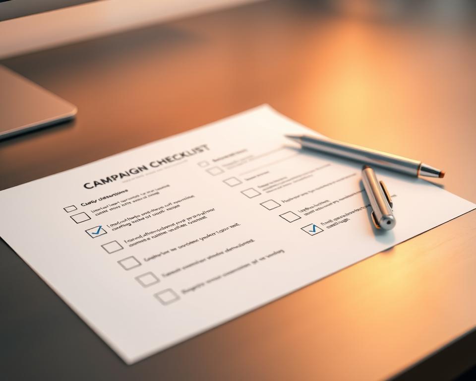 campaign checklist campaign checklist